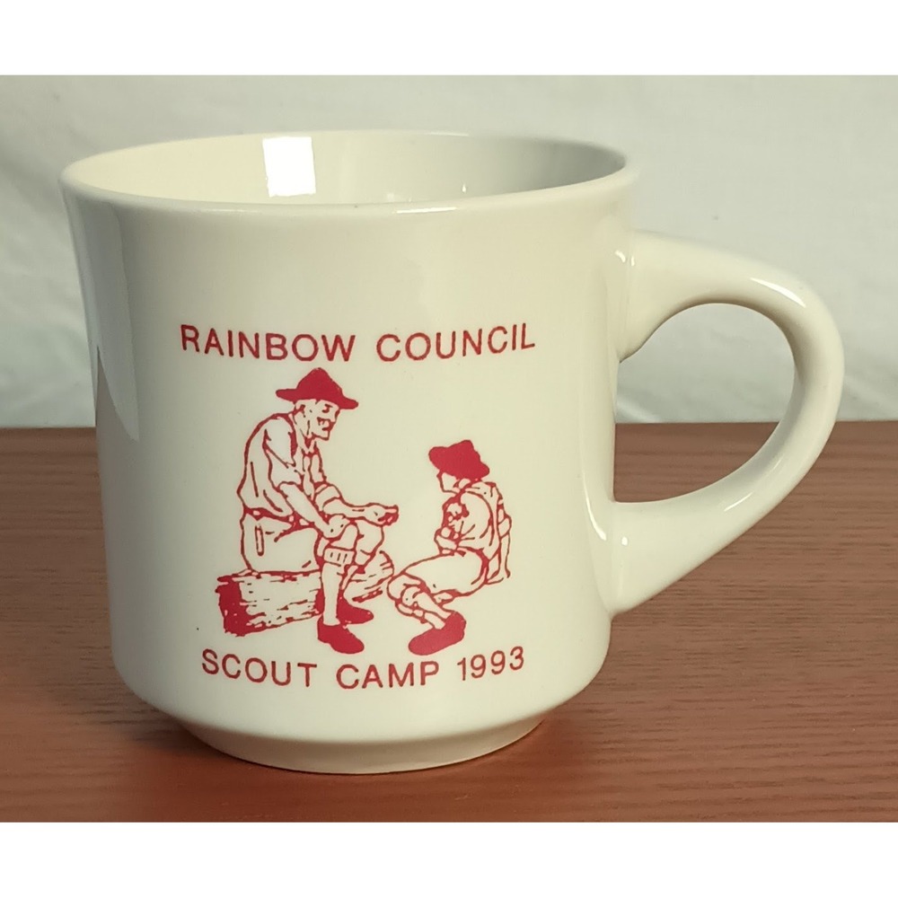 1993 BSA Rainbow Council Scout Camp coffee mug